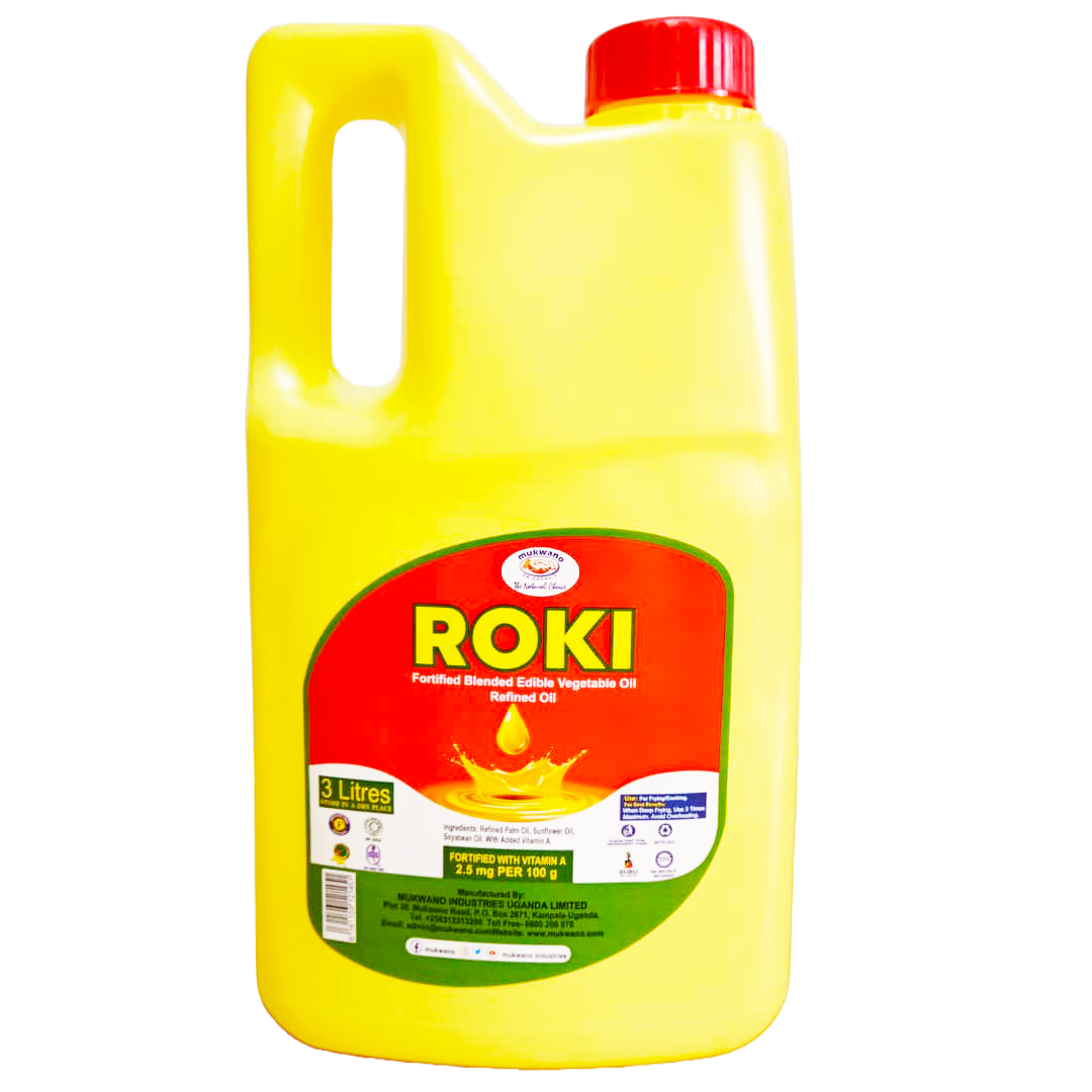 ROKI VEGETABLE COOKING OIL Roki Premium Vegetable Cooking Oil- 3 Litres