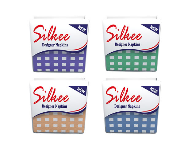 Silkee Designer Napkin Square Design/ 48 PKTS / CARTON