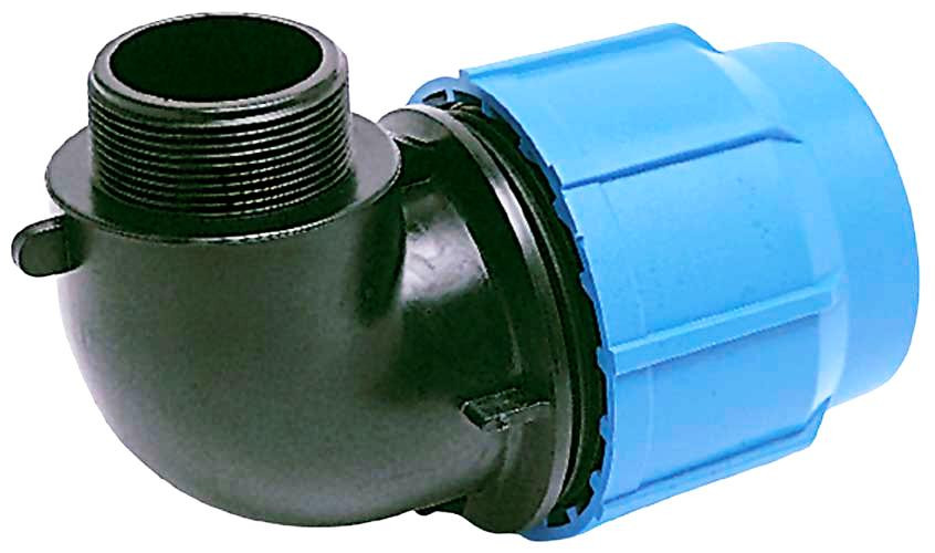 HDPE MALE ELBOW  PN - 16(90 mm  x  3”)