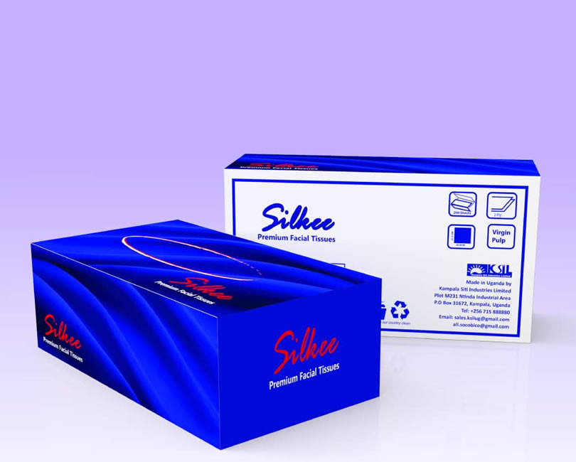 Silkee Premium Facial Tissue-waves blue/ 30 BOXES/CARTON