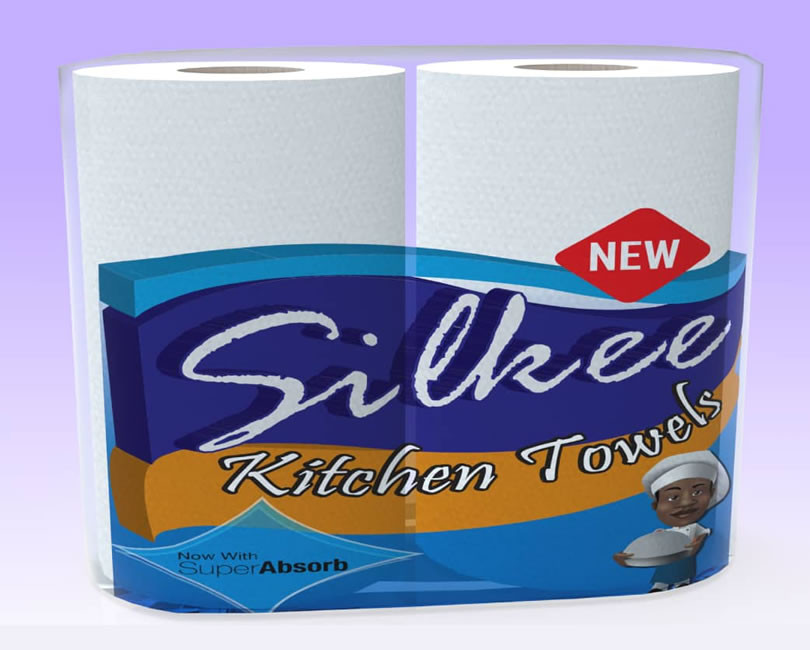 Silkee Kitchen Towel Mini / 2 X 12 ROLLS / CARTON