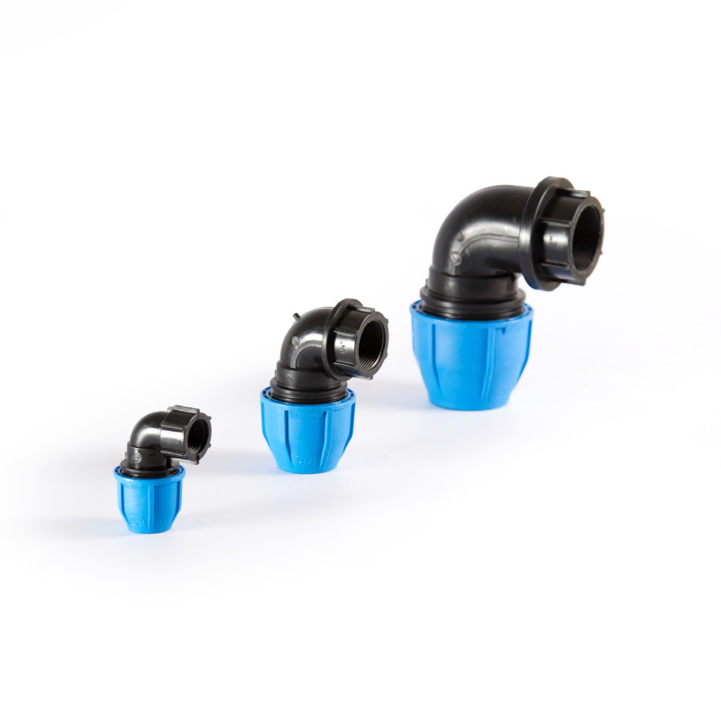 HDPE FEMALE ELBOW PN-16(20 mm  x  1/2")