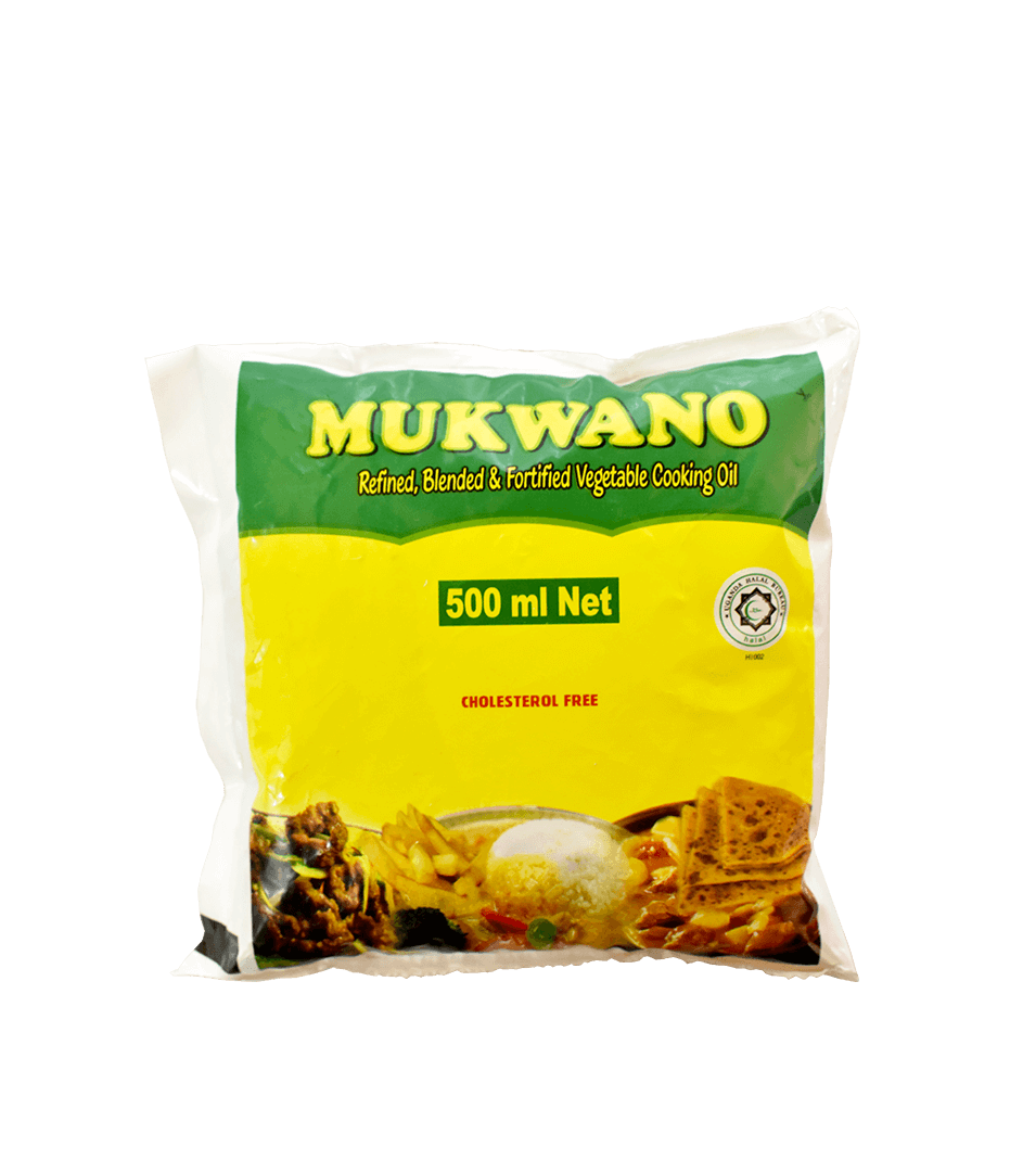 MUKWANO VEGETABLE OIL 500 ML SACHET