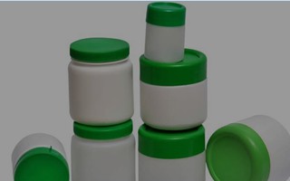 Plastic cosmetics bottle