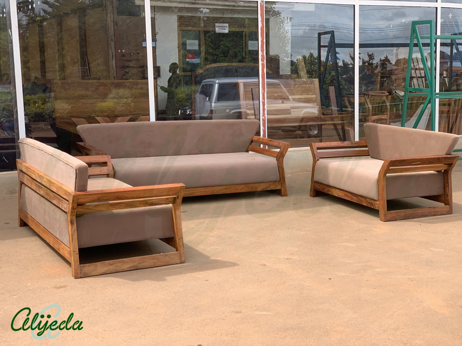 Sofa set home furniture, decor products from authentic materials