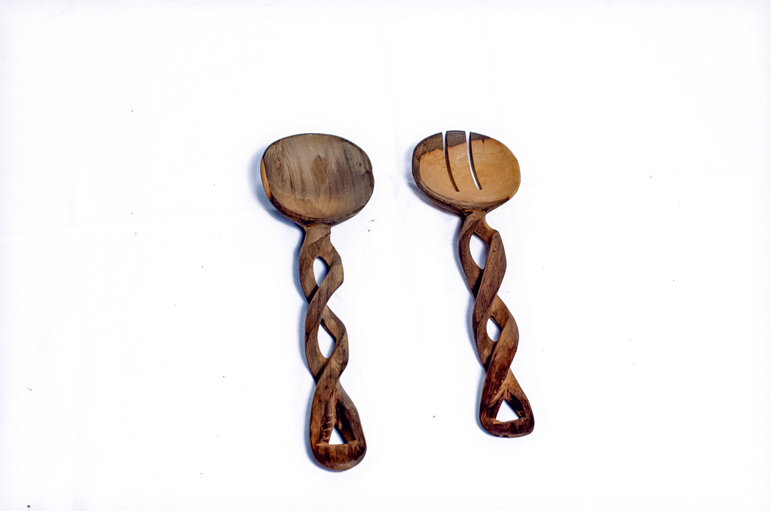 SALAD SPOONS (SMOKED PAIR)