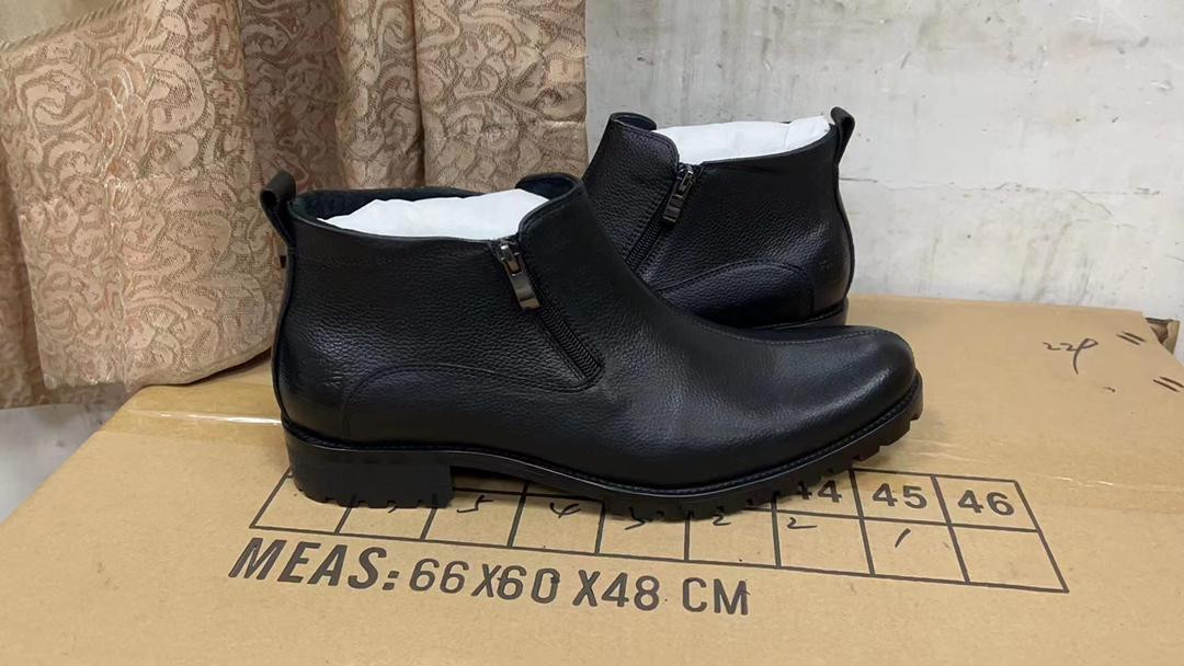 Men's shoes made of eco leather Shelovet black