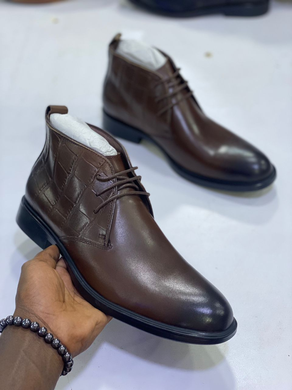 Mens  Boots Casual Leather Boots Light