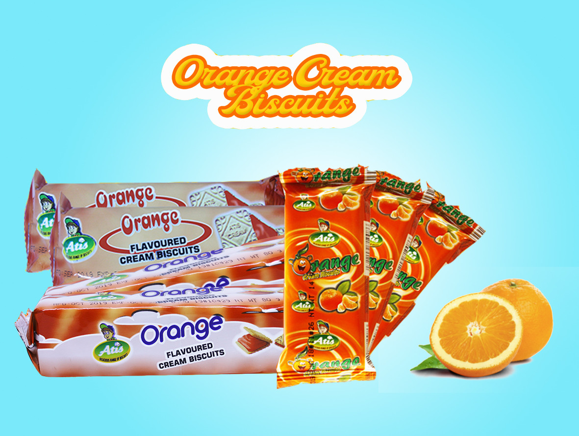 UBISCO CREAMS ORANGE SANDWICH BISCUITS 65GM