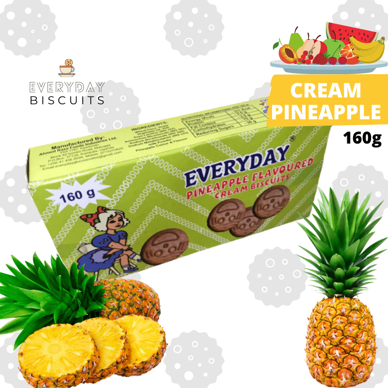 EVERYDAY PINEAPPLE CREAM BISCUITS (160 GRAMS PACK)