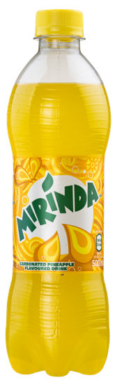 Soft Drink Pepsi Mirinda Pineapple Plastic Bottles - 500 ml x 12