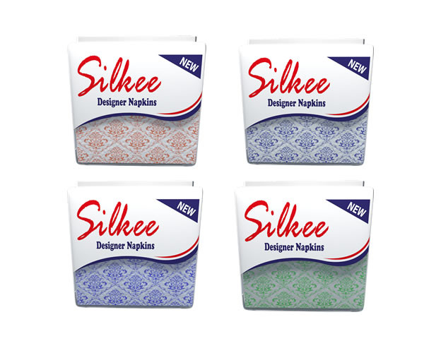 Silkee Designer Napkin Flower/ 48 PKTS / CARTON