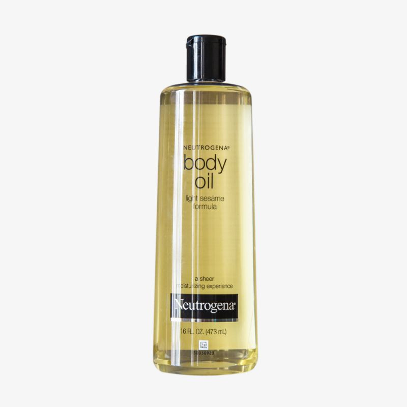 Neutrogena Lightweight Body Oil for Dry Skin, Sheer Body Moisturizer in Light Sesame Formula