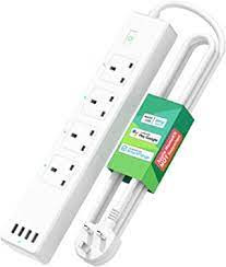 Meross Smart Wi-Fi Power Strip 4 AC + 4 USB Ports