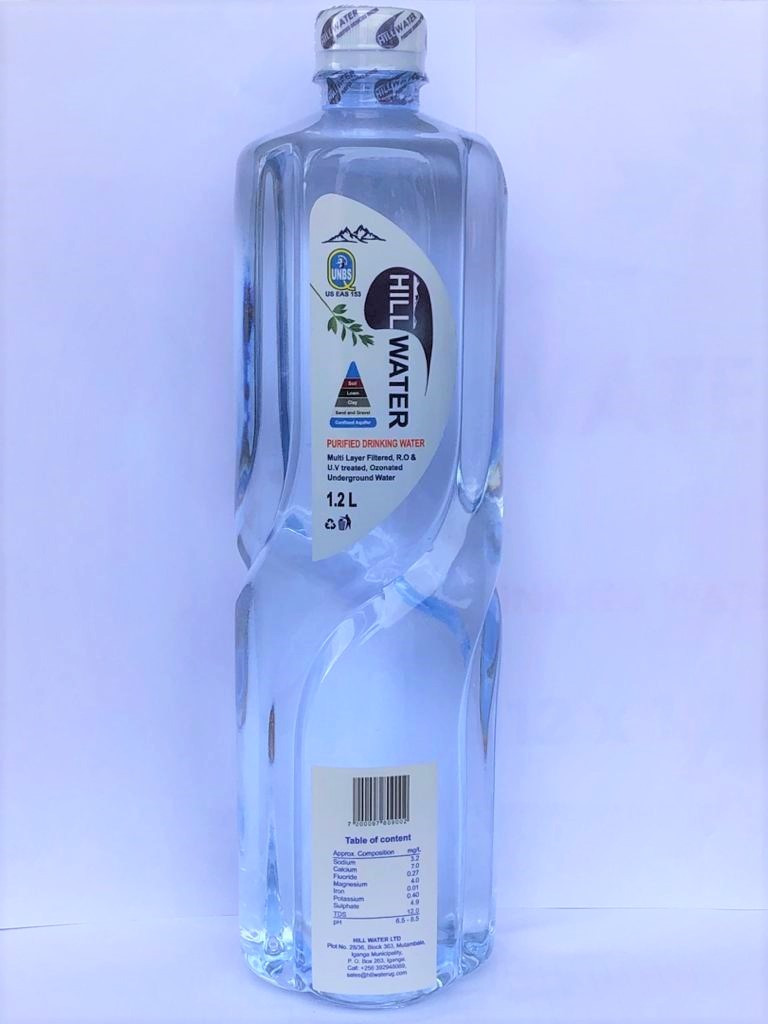 1.2 Liters purified drinking water