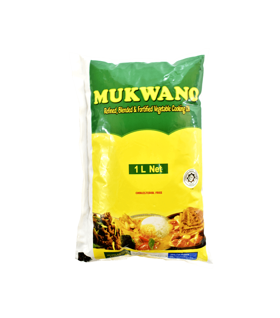 MUKWANO VEGETABLE OIL 1 LTR SACHET