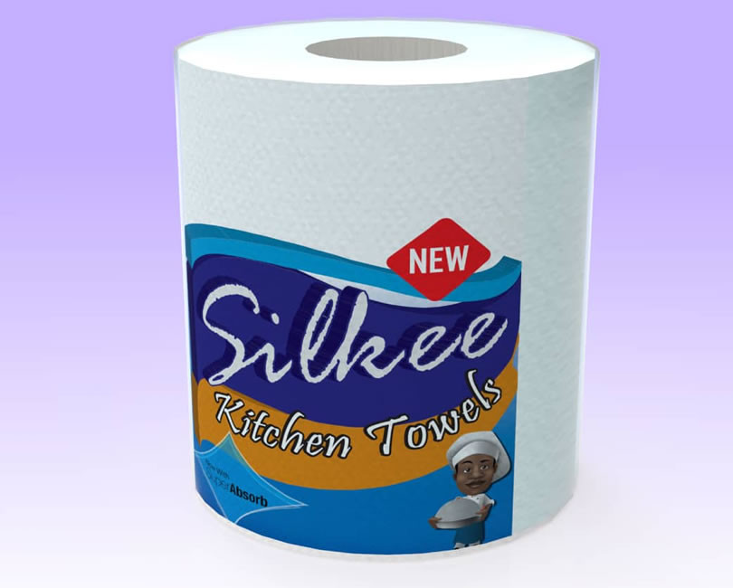 Silkee Kitchen Towel Medi/ 1 X 12 ROLLS / CARTON