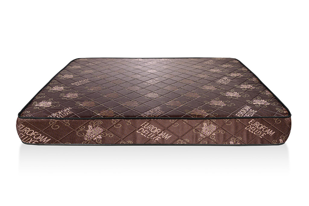 Deluxe Eurofoam Quilted Mattress – Coffee Brown