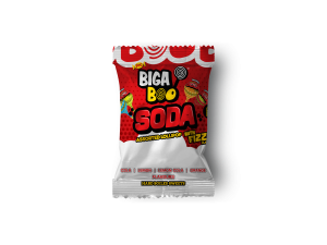 BIGA BOO – SODA FIZZY LOLLIPOP ASSORTED SODA FLAVOURS