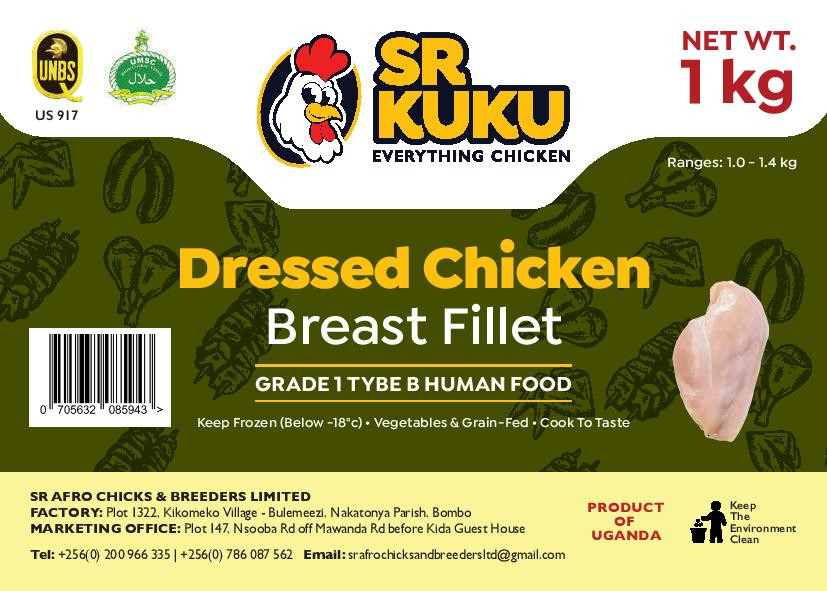 Dressed Chicken Breast Fillet (per kg)
