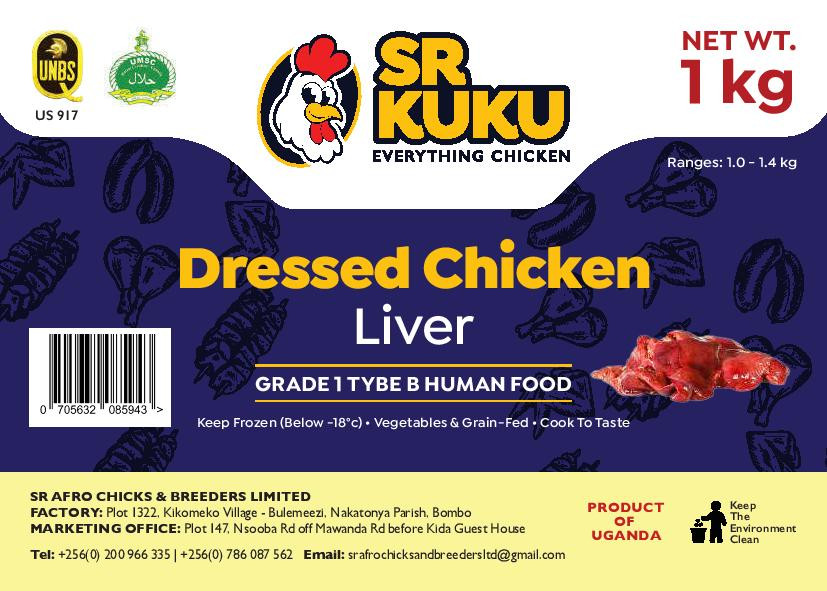 Dressed Chicken liver (per kg)