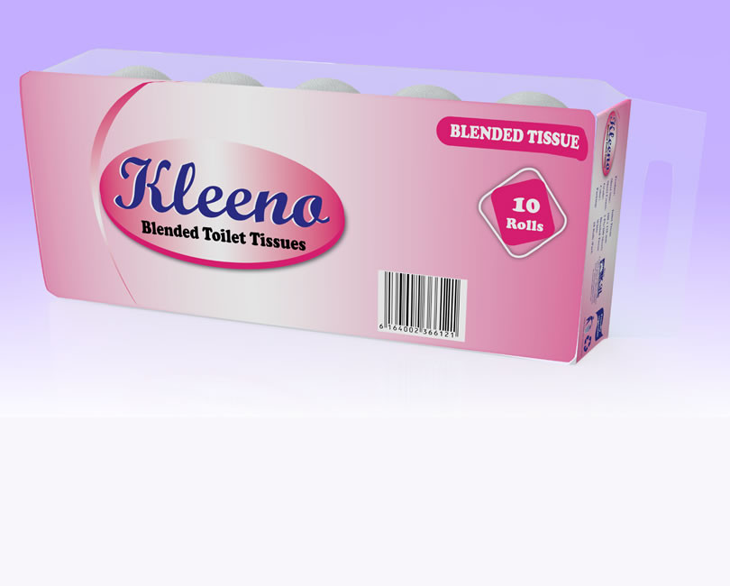 Kleeno Toilet Paper, Tissue Paper 10 PCS/ 100 ROLLS (10 x 10) /BAIL