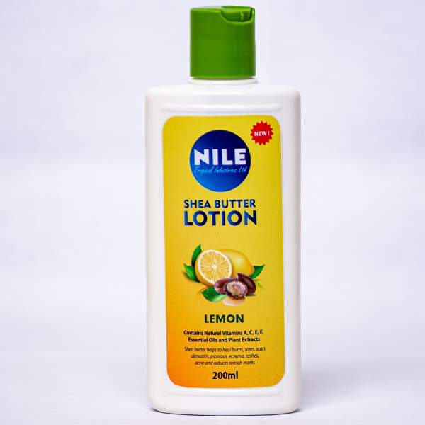 NILE TROPICAL SHEABUTTER LOTION (LEMON FRAGRANCE) – 200ML